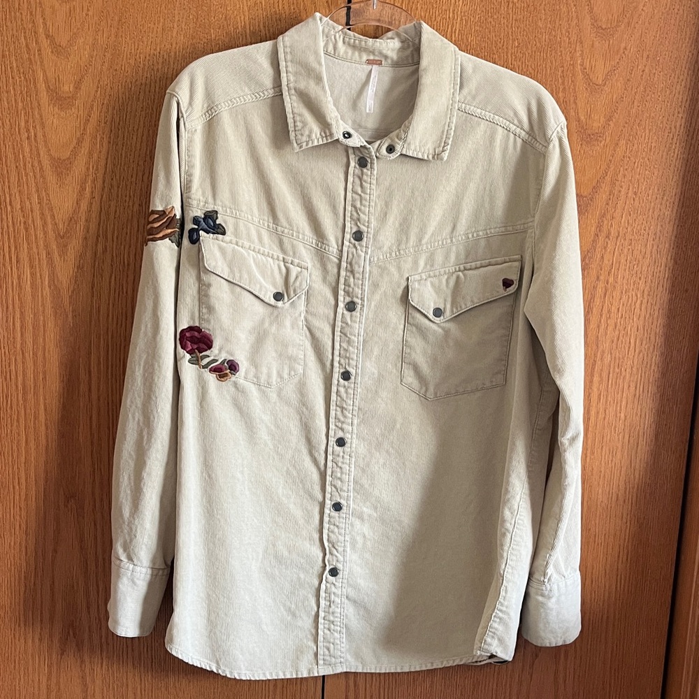Free People corduroy shirt